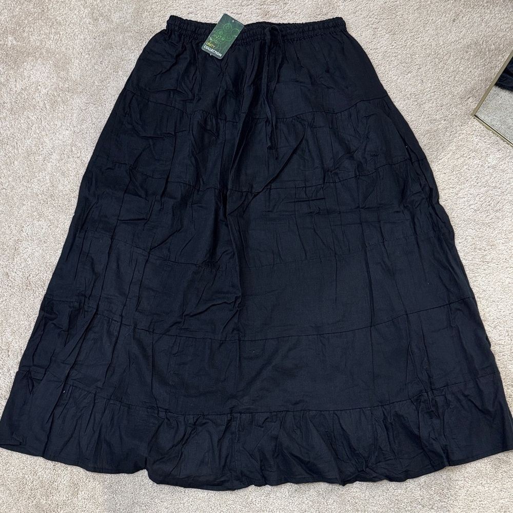 Elegant Black Maxi Skirt